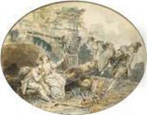 'la Balancoire': Lovers Playing On A Seesaw 'la Balancoire': Lovers Playing On A Seesaw
