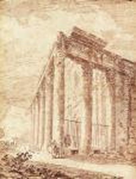 The Temple Of Antoninus And Faustina - view 1