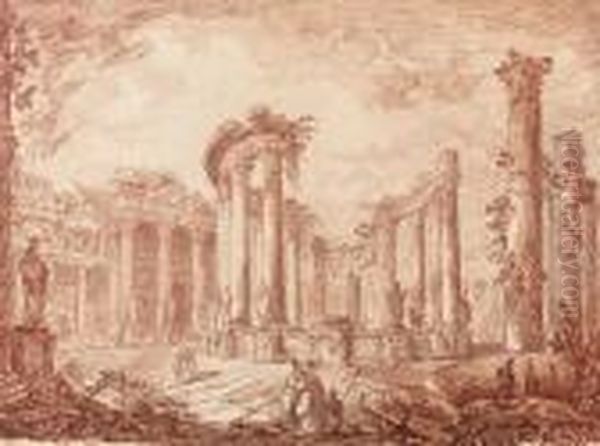 The Temple Of Serapides At Pozzuoli - view 1
