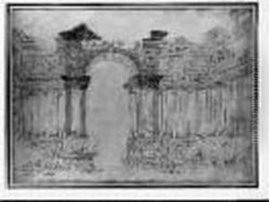 Canal Borde D'une Colonnade
