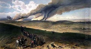 The Redan and Advanced Trenches of the British Right Attack, plate from The Seat of War in the East, pub. by Paul and Dominic Colnaghi and Co., 1856 by William Simpson