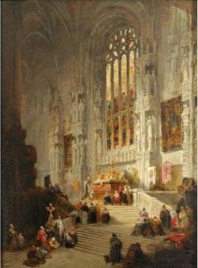 The Chancel Of The Church Of St. Rombault, Tirlemont by David Roberts