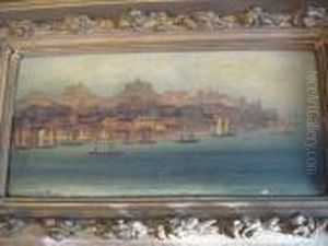 View Of Venice Together With Another View Of Athens by David Roberts