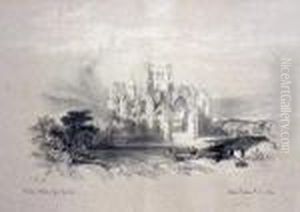 "melrose Abbey From The East" And "linlithgow Palace" by David Roberts