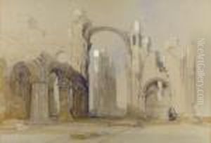 Lindisfarne Priory, Northumberland by David Roberts