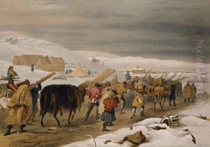 Huts and Warm Clothing for the Army, plate from The Seat of War in the East, pub. by Paul and Dominic Colnaghi and Co., 1856 by William Simpson