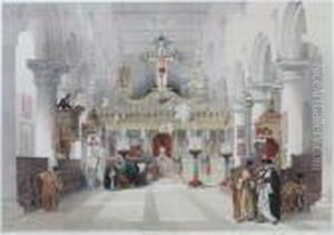 The Holy Land And Egypt:
Interior View, Chapel Of Convent Of Saint Catherine, Mount Sinai by David Roberts