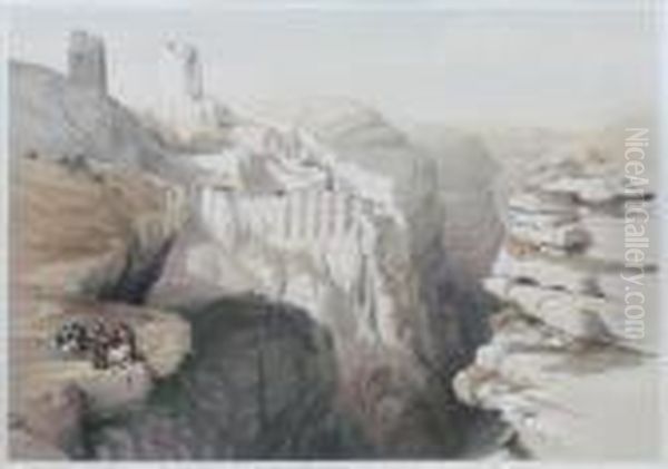 The Holy Land And Egypt: Convent Of St. Saba, Engedi - view 1