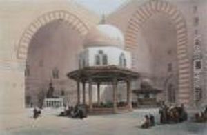 The Holy Land And Egypt: Interior Of Themosque Of Sultan Hassan by David Roberts