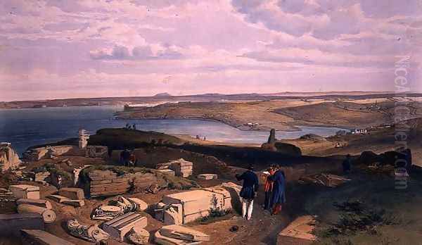 Sebastopol from Old Chersonese, plate from The Seat of War in the East, pub. by Paul and Dominic Colnaghi and Co., 1856 - view 1