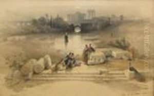 "baalbec From Thefountain
May 7th 1839" by David Roberts