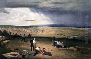 Camp of the Third Division, plate from The Seat of War in the East, pub. by Paul and Dominic Colnaghi and Co., 185