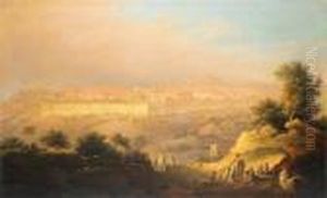 Jerusalem From The Mount Of Olives by David Roberts