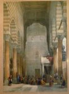 Interno Di Moschea by David Roberts