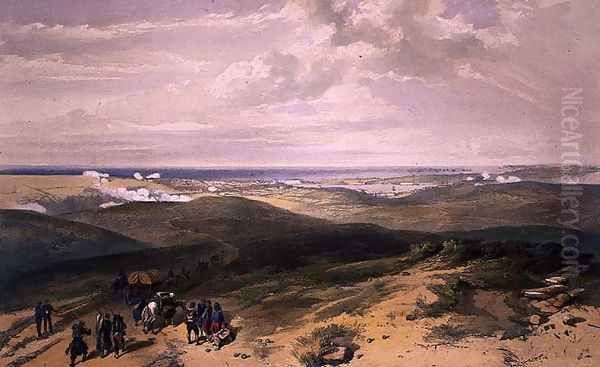 Sebastopol from the Rear of the English Batteries, plate from The Seat of War in the East, pub. by Paul and Dominic Colnaghi and Co., 1856 - view 1