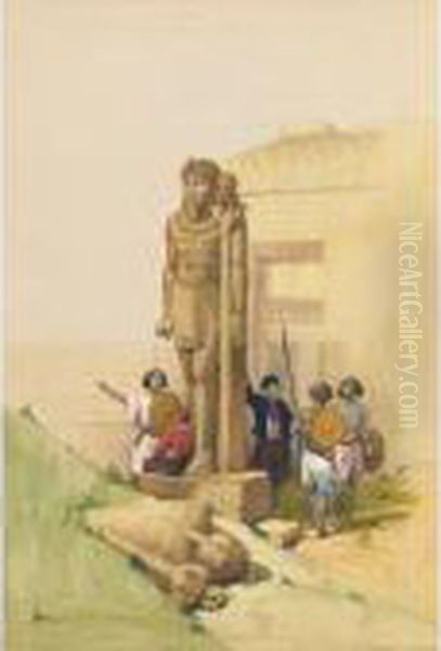 Colussus In Front Of Temple Of Wady Saboua-nubia - view 1