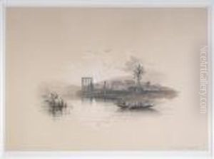 Island Of Philae On The Nile, Nubia; Luxor by David Roberts