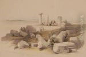 Egyptian Temple Ruins by David Roberts