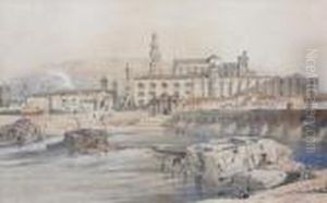 Remains Of A Roman Bridge On The Guadalquiver,cordova; Market Place, Carmona by David Roberts