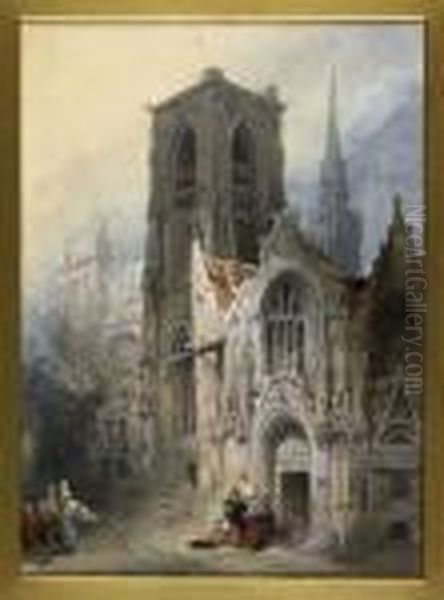 Cathedral At Amiens - view 1