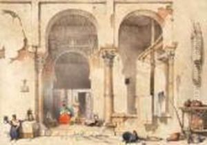 One Plate From Picturesque Sketches In Spain by David Roberts