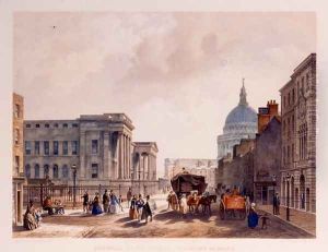 General Post Office, St. Martins le Grand, 1852 by William Simpson