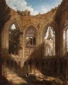 A Figure In A Ruined Abbey A Figure In A Ruined Abbey