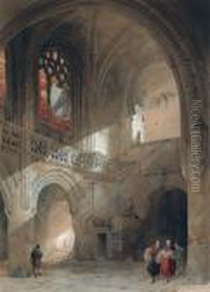 Interior Of The Church Of St. Saveur, Caen - view 1