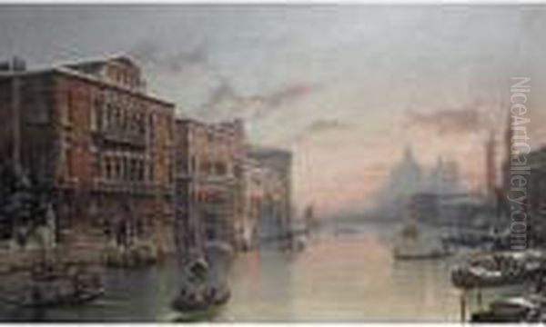 The Grand Canal, Venice, In The Snow - view 1