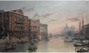 The Grand Canal, Venice, In The Snow
