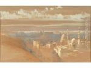 Ra Cairo, Looking West
Inscribed And Dated Cairo Jany 19th 1839 And Further Inscribed El
Magowereer Lower Right by David Roberts