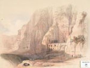 Excavated Mansions Of Petra