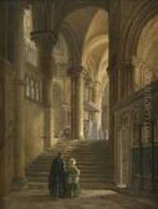 Trinity Chapel From The South Aisle Of Canterbury Cathedral by David Roberts