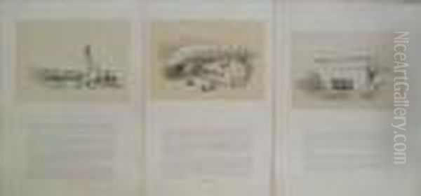 Gateway At Dendera,siout And Jaffa, Three Lithographs With Text - view 1