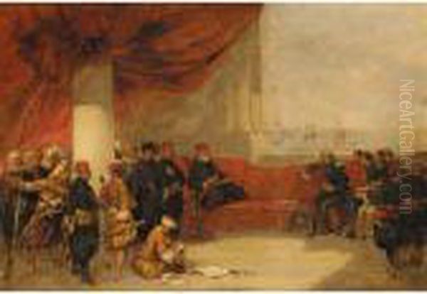 Interview With The Viceroy Of Egypt At His Palace In Alexandria - view 1