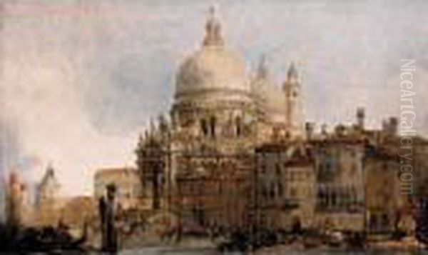 View Of The Church Of Santa 
Maria Della Salute, On The Grand Canal, Venice, With The Dogana Beyond - view 1