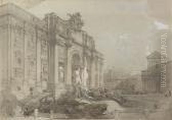 "fountain Of Trevi" (rome) - view 1