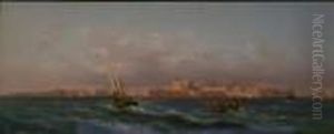 Malta From The Sea by David Roberts