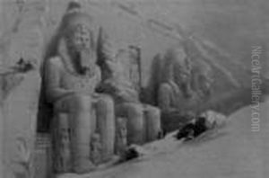 The Great Temple Of Aboo Simble, Nubia (abbey 272; 8) by David Roberts