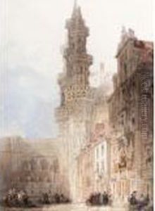 L'hotel De Ville, Louvain, Belgium by David Roberts
