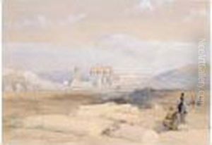 Ruins Of Erment (ancient Hermontis), Upper Egypt by David Roberts