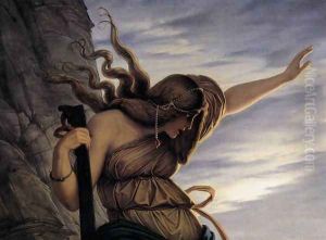 The Lorelei (detail) 1864 by Edward Jakob Von Steinle