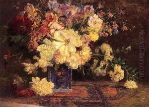 Still Life with Peonies by Theodore Clement Steele
