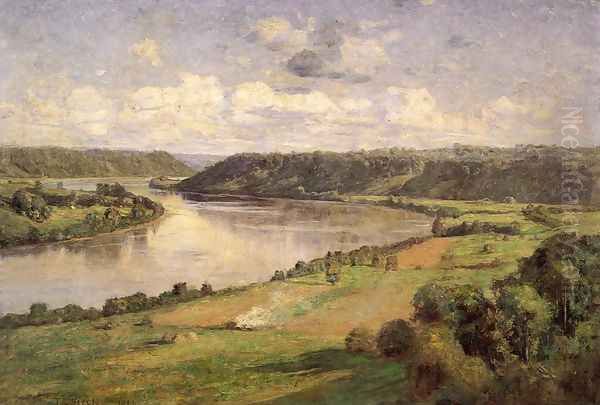 The Ohio river from the College Campus, Honover - view 1
