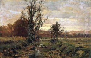 A Bleak day by Theodore Clement Steele