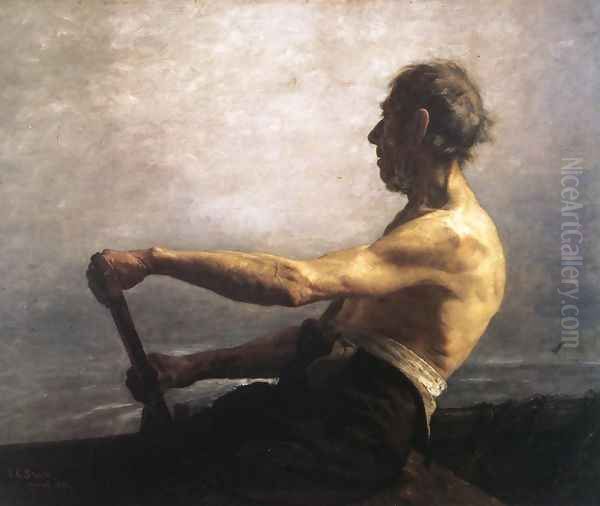 The Boatman by Theodore Clement Steele