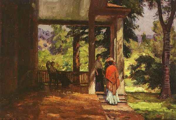 Women on the Porch 1899 - view 1
