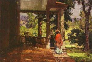 Women on the Porch 1899 by Theodore Clement Steele