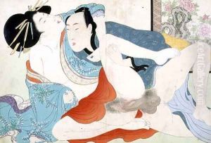 A couple having sex, 1880s-90s