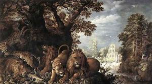 Landscape with Wild Animals by Roelandt Jacobsz Savery
